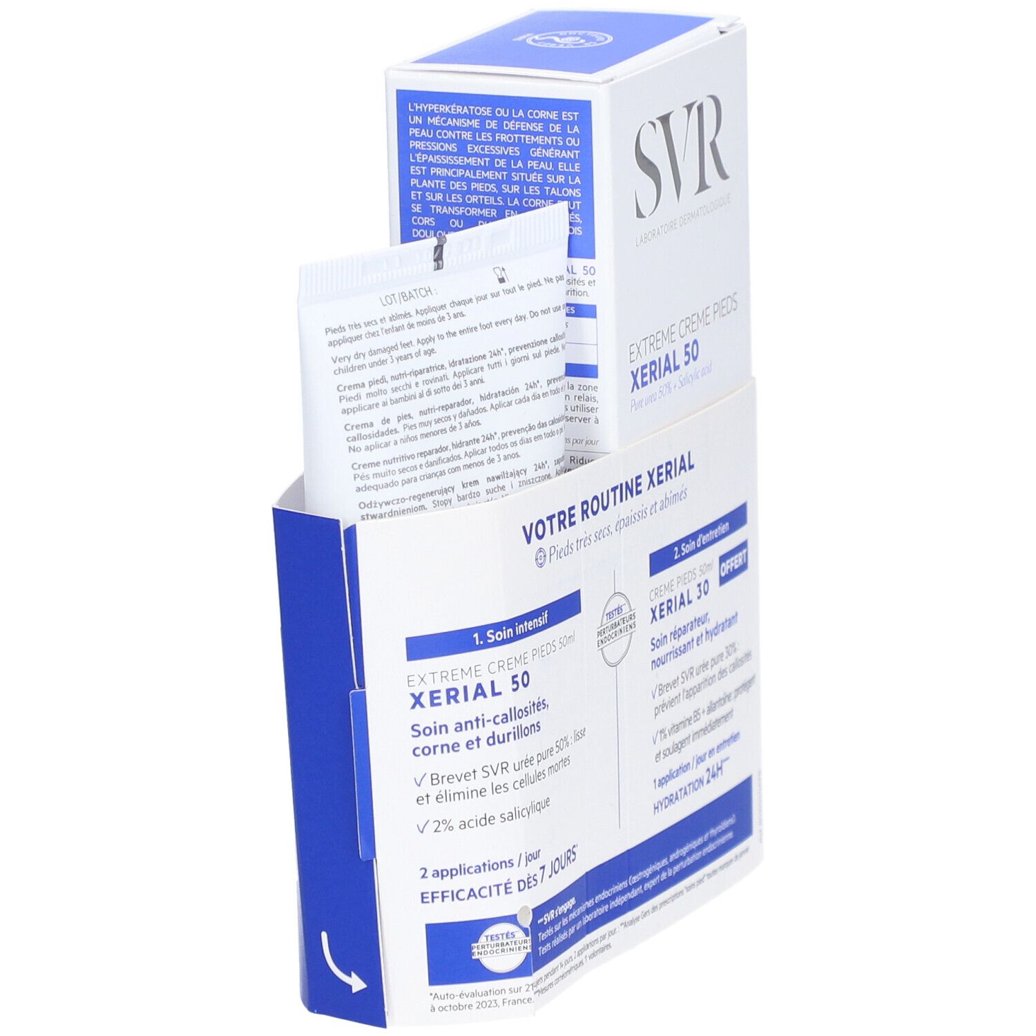 SVR Promopack Xerial 50 Extreme Crème Pieds Cal + Xerial 30 Pieds Secs et Abîmés