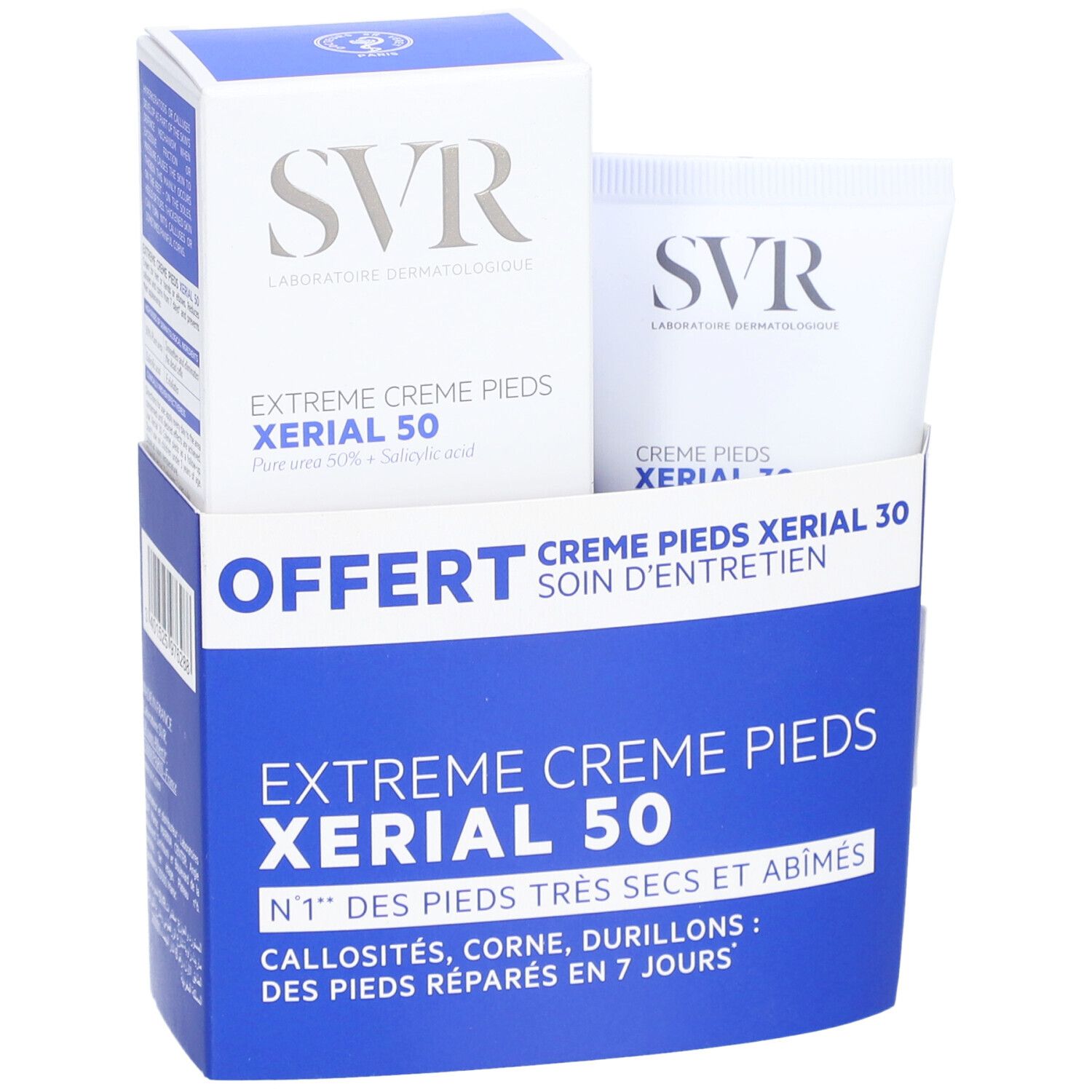 SVR Promopack Xerial 50 Extreme Crème Pieds Cal + Xerial 30 Pieds Secs et Abîmés