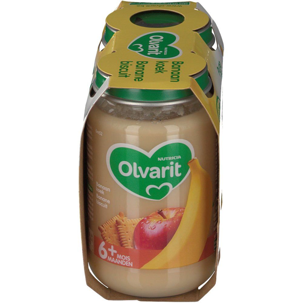 Olvarit Babyvoeding Fruitpap Banaan - Koek vanaf 6 Maanden