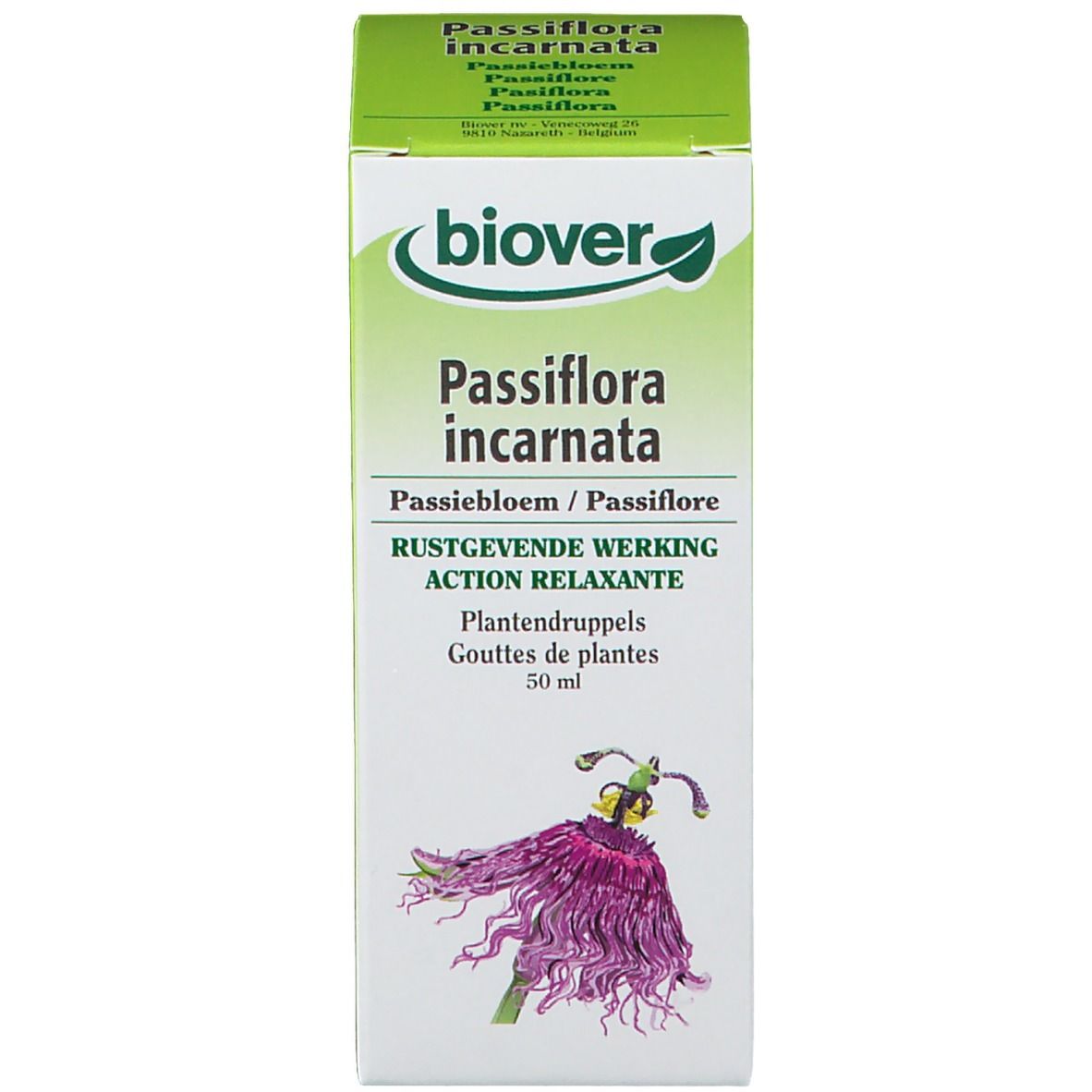 Biover Passiflora officinale – Apaisant – Gouttes végétales bio et véganes à la passiflore – 50 ml