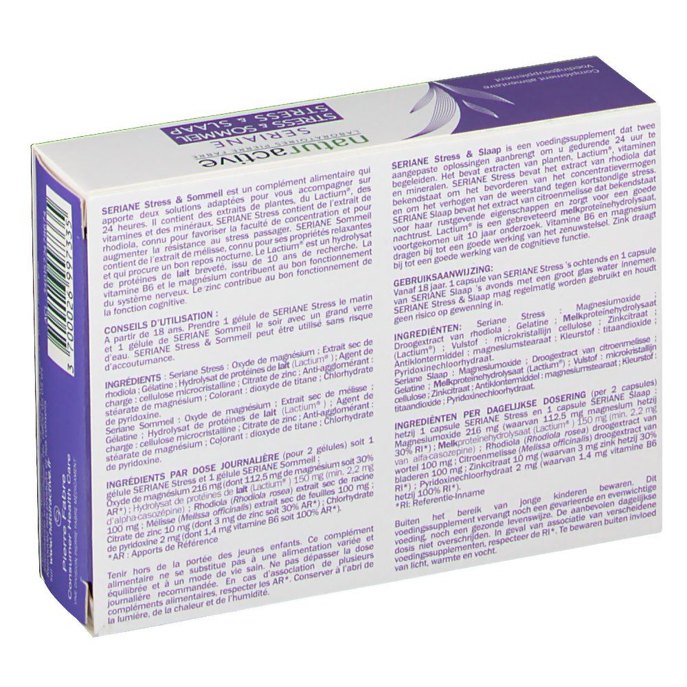 Seriane Stress & Slaap