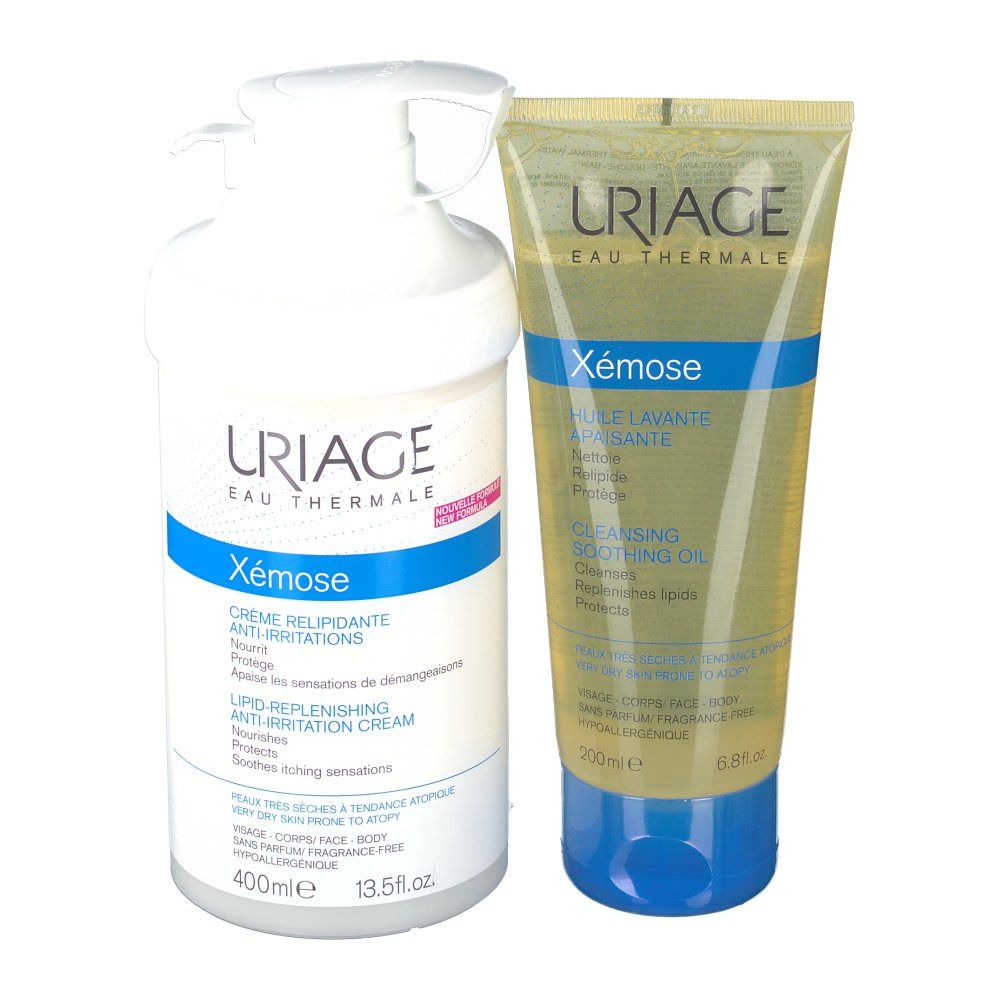 Uriage Xémose Creme + Reinigingsolie Pack