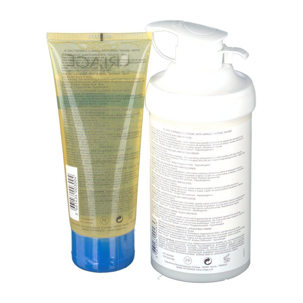 Uriage Xémose Creme + Reinigingsolie Pack