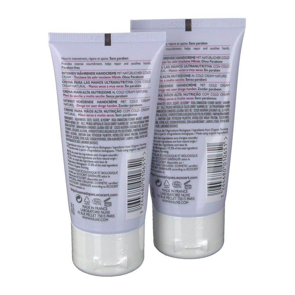 Bio Beauté By Nuxe Intens Voedende Handcrème Met Natuurlijke Cold Cream Duo