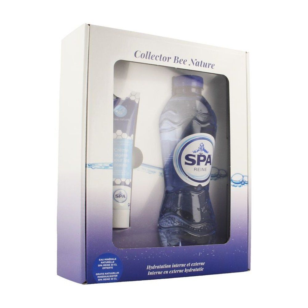 Geschenkverpakking Collector Bee Nature met fles en tube. Blauwe en witte elementen.