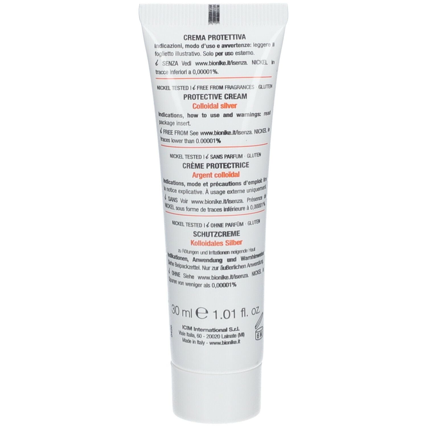 BioNike Triderm Lenil Ag Crème pour les Dermatites