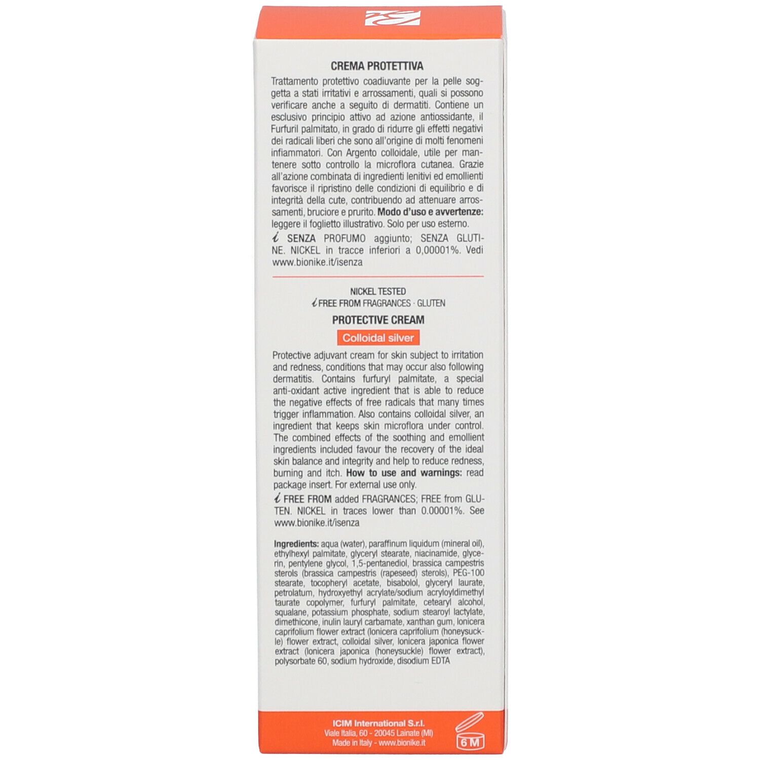 BioNike Triderm Lenil Ag Crème pour les Dermatites