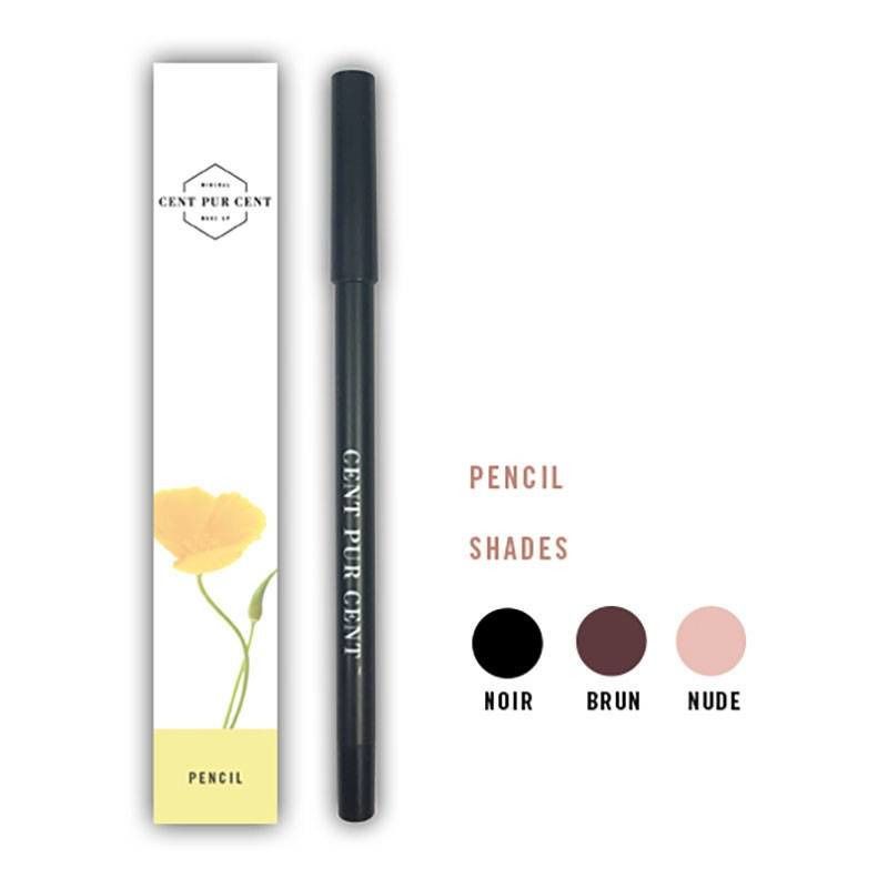 Cent Pur Cent Crayon Pour Les Yeux Minéral Noir