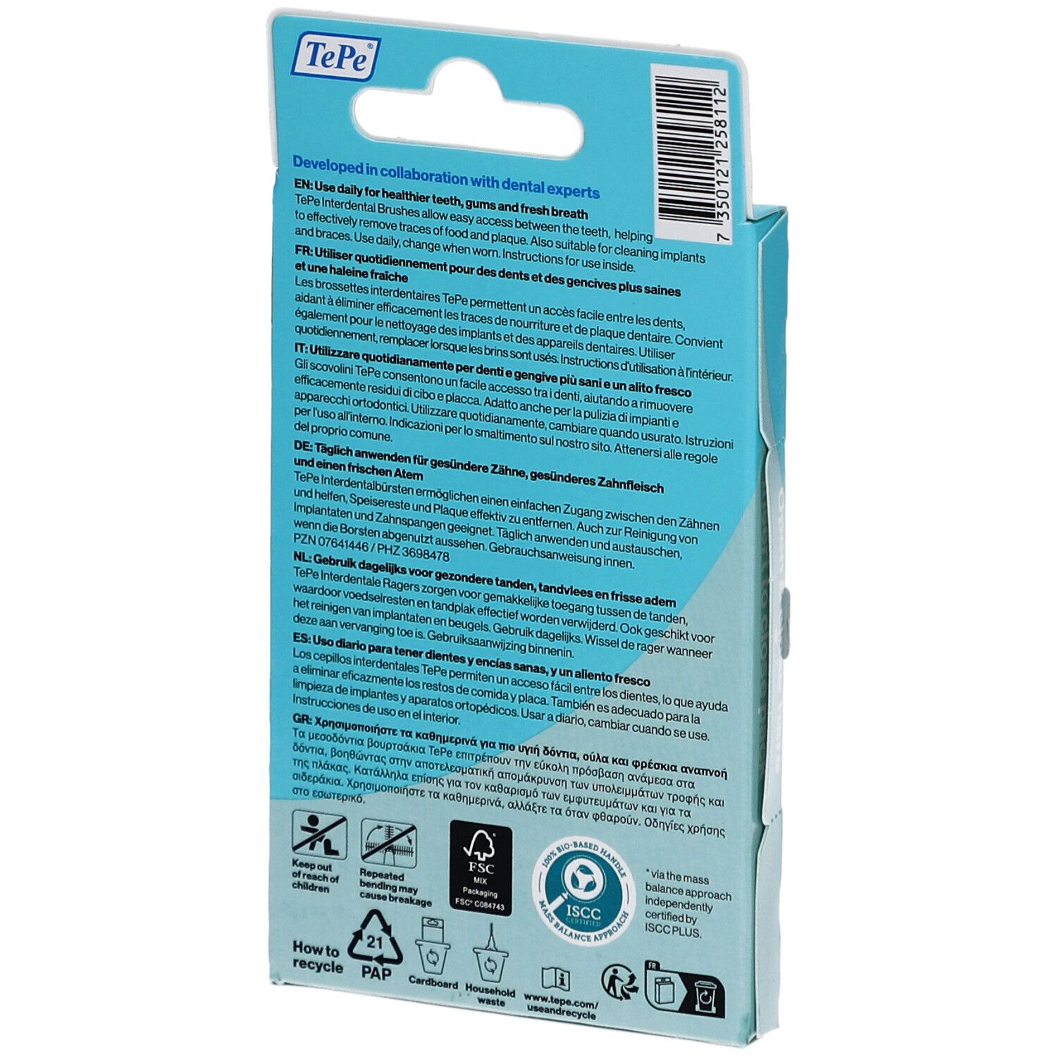 TePe Interdentale Borstel Original Zwart 1,5mm