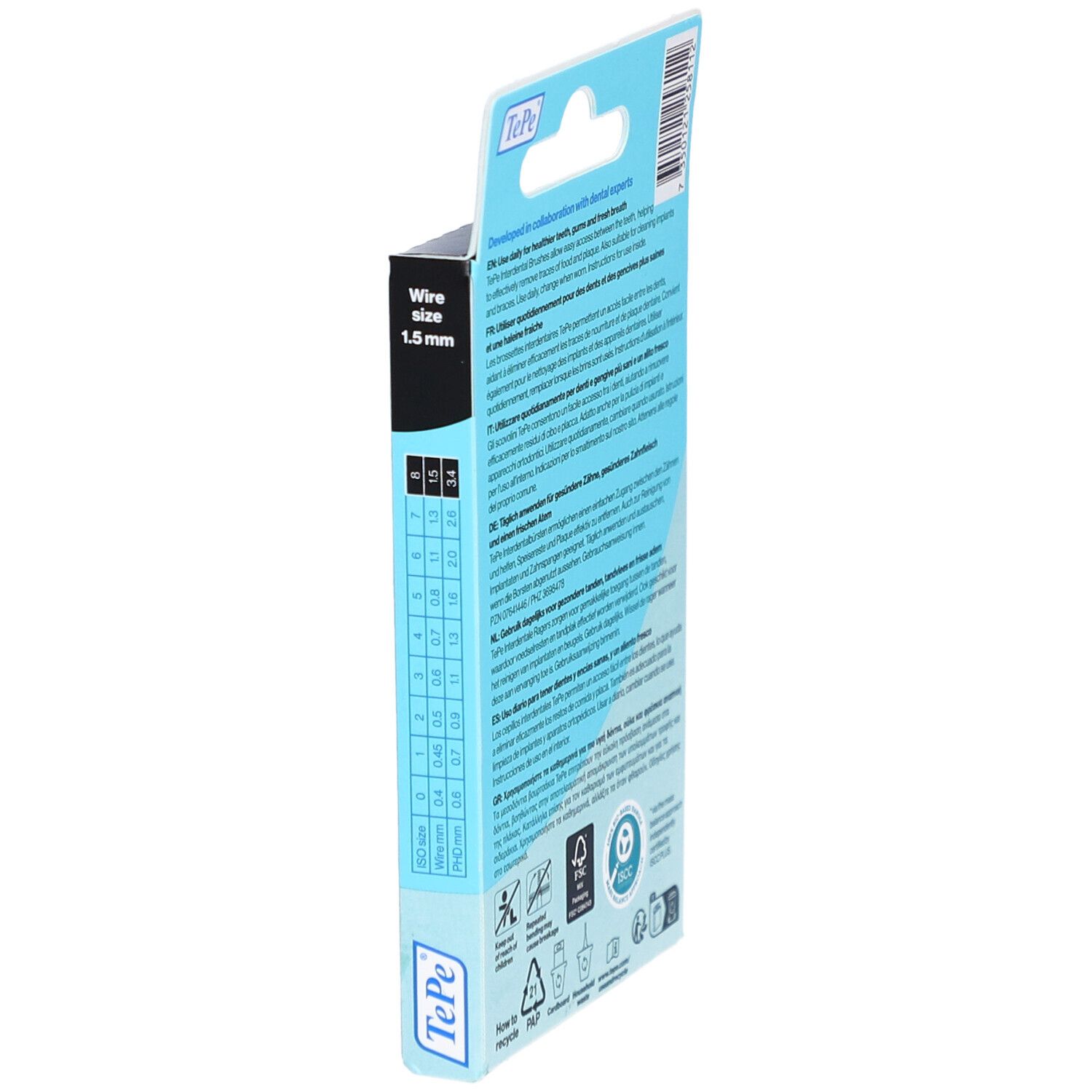 TePe Interdentale Borstel Original Zwart 1,5mm