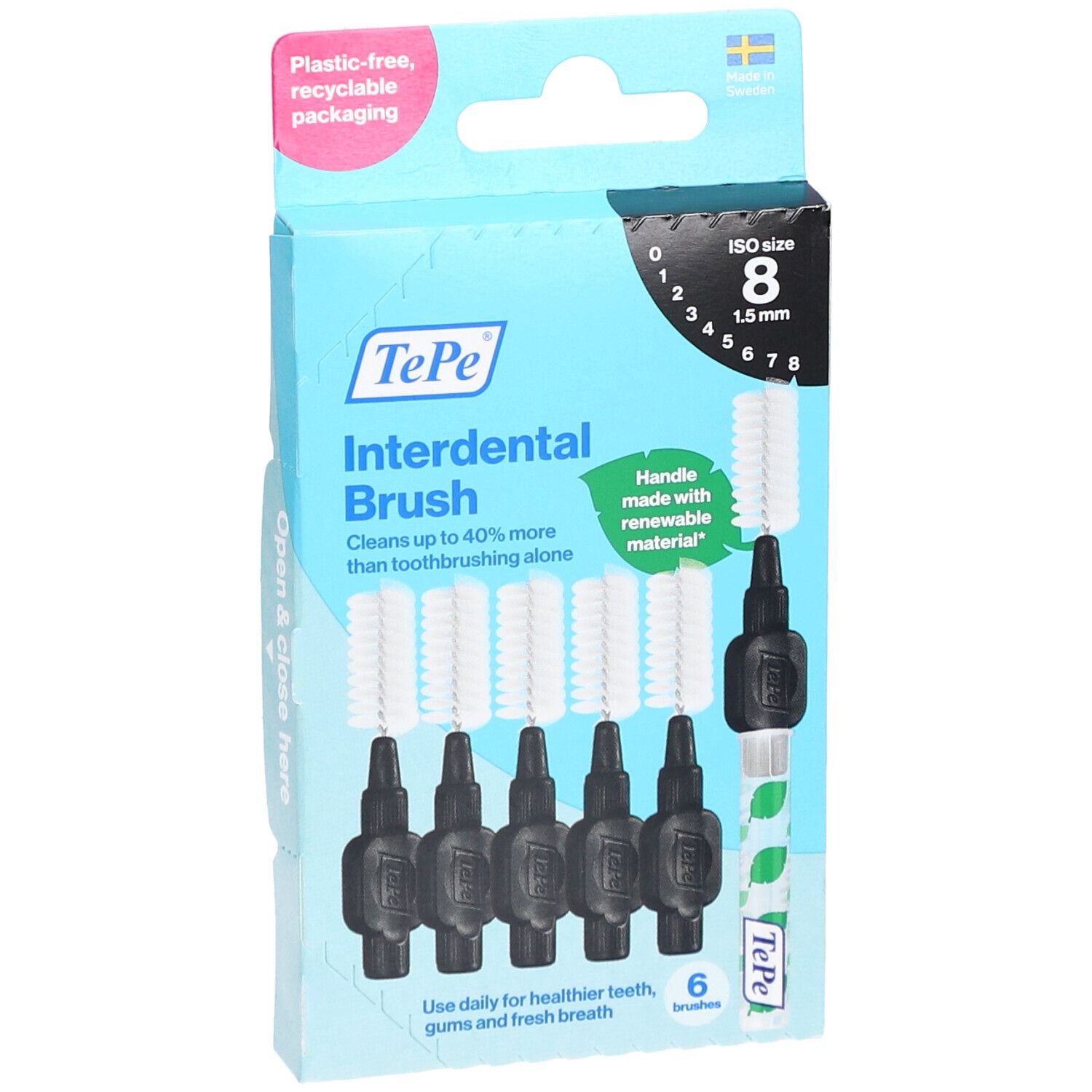 TePe Interdentale Borstel Original Zwart 1,5mm