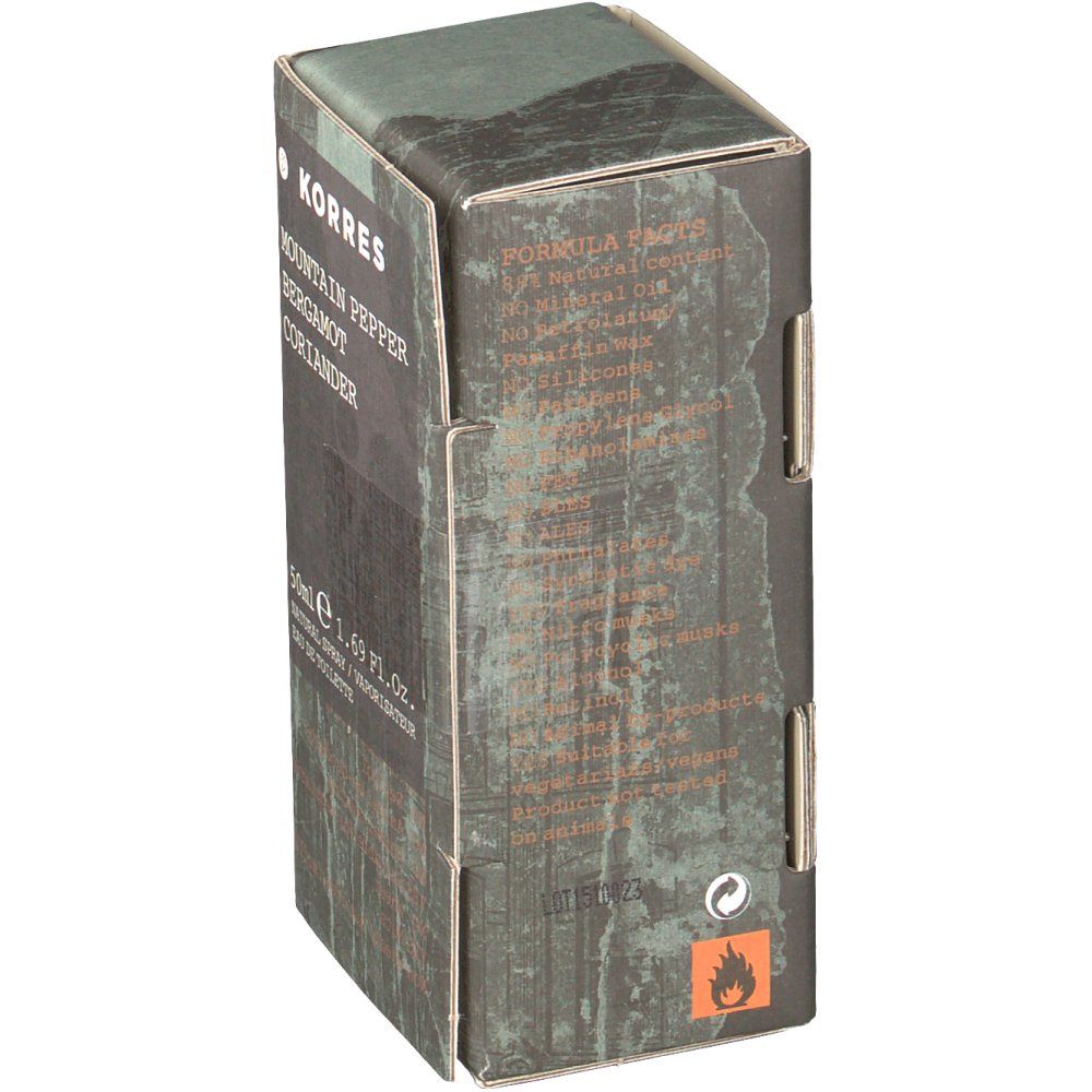 Korres Parfum Mountain Pepper Bergamot Coriander