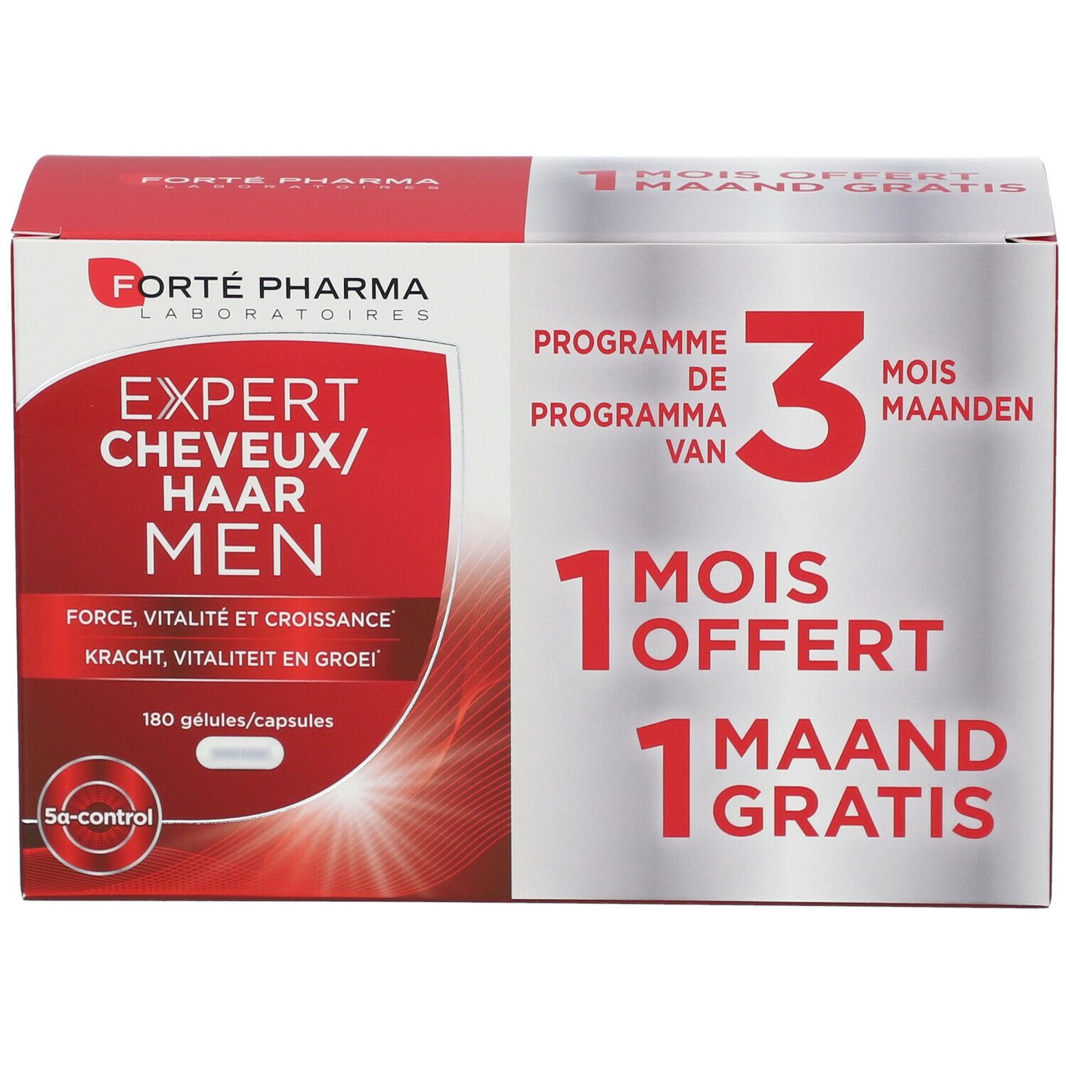 Forté Pharma Expert Cheveux Men 2+1 Moins GRATUIT