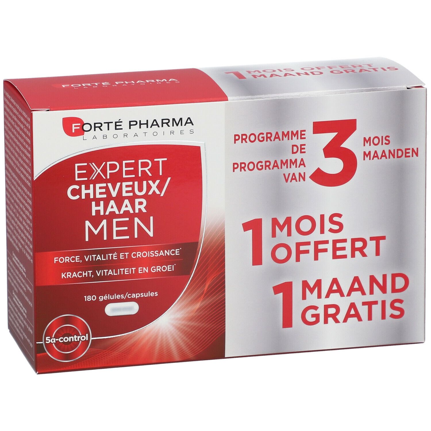 Forté Pharma Expert Cheveux Men 2+1 Moins GRATUIT