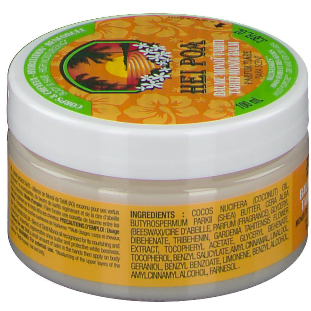 HEI POA Pure Monoï & Tahiti Baume Corporel Hydratant - Tiare