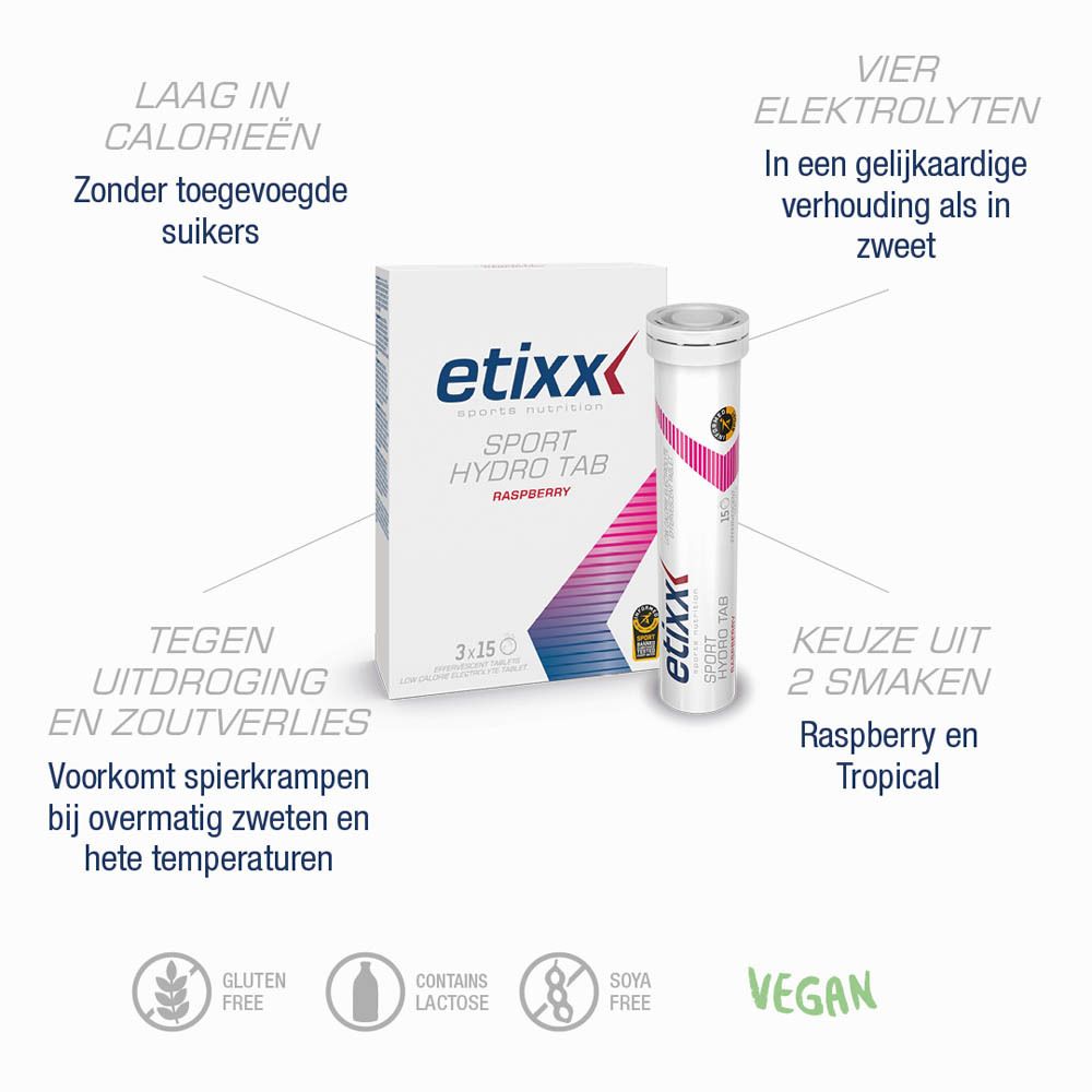 Etixx Sport Hydro Tab Raspberry