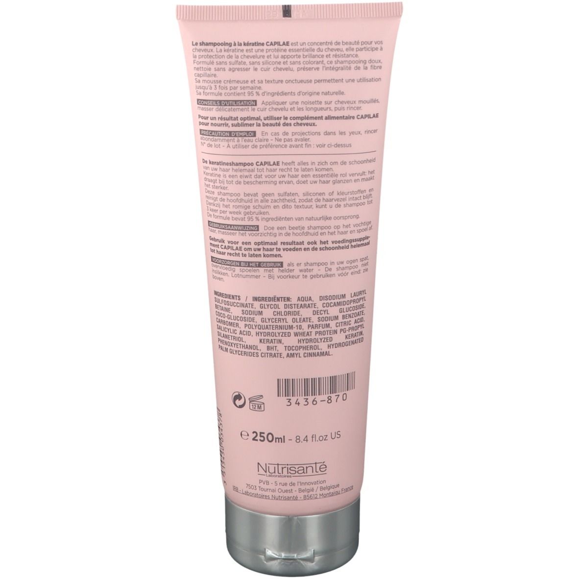 Nutrisanté Capilae+ Kératine Shampooing