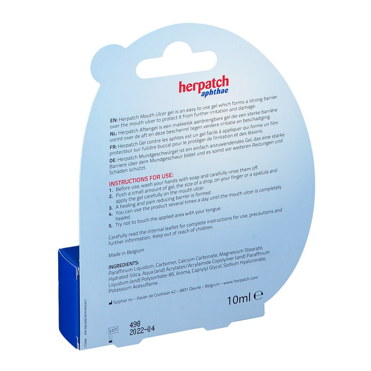 Herpatch Aftengel