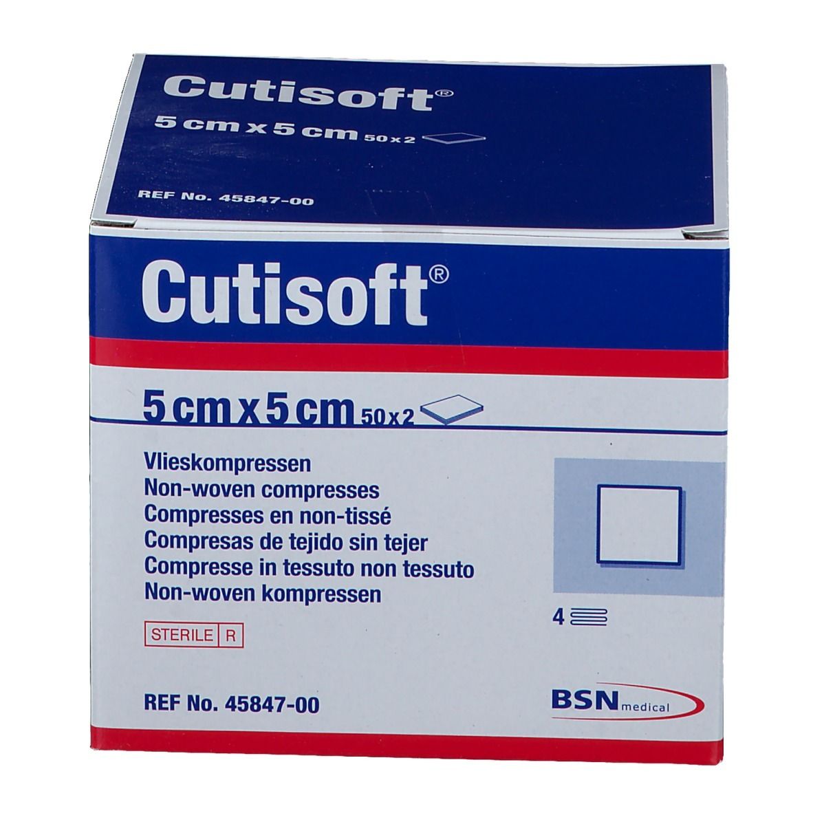 Cutisoft Coton Stérile 5x5cm