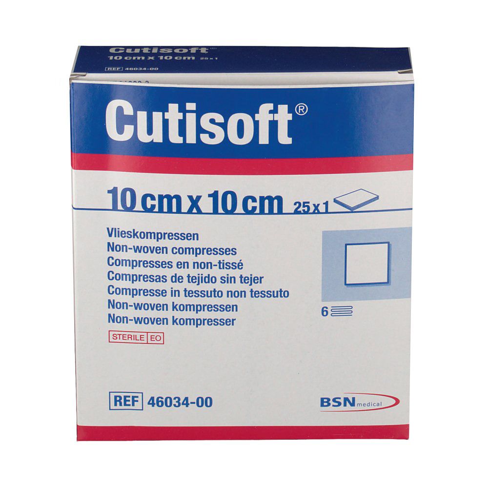 Cutisoft Katoen Steriel 10x10cm