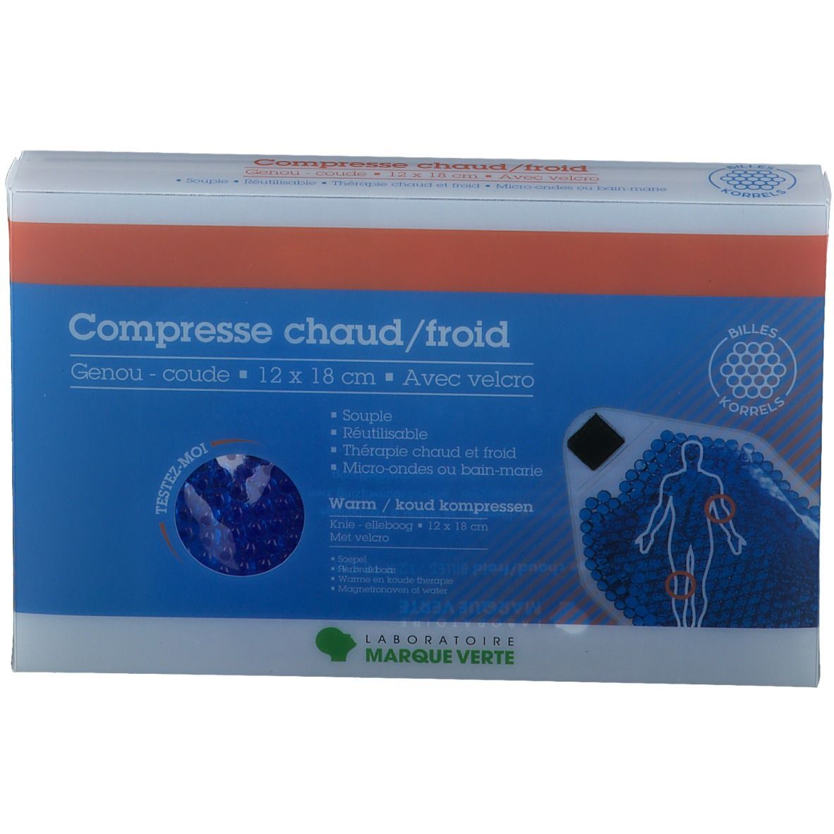 Marque V Compresse Chaud/Froid Genou/Coude 18x12cm