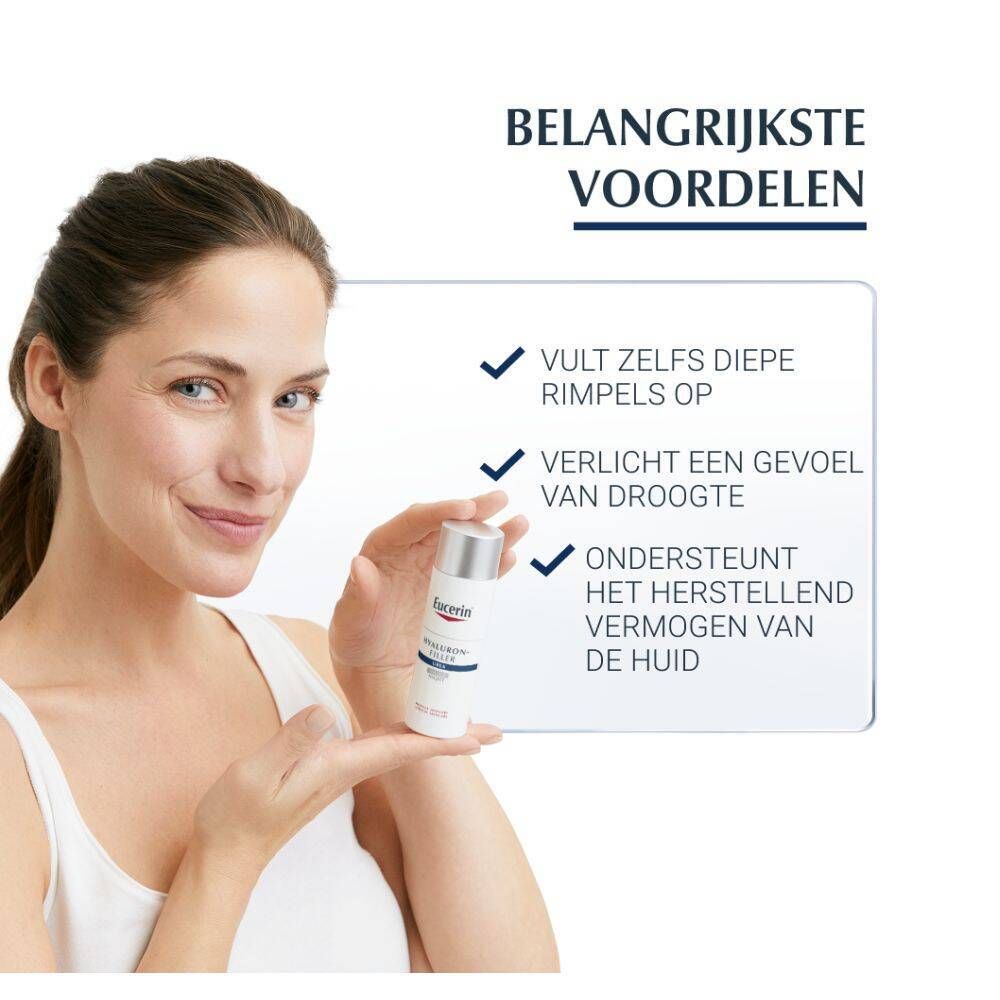 Eucerin Hyaluron-Filler Extra Rijk Nachtcrème Zeer Droge Huid