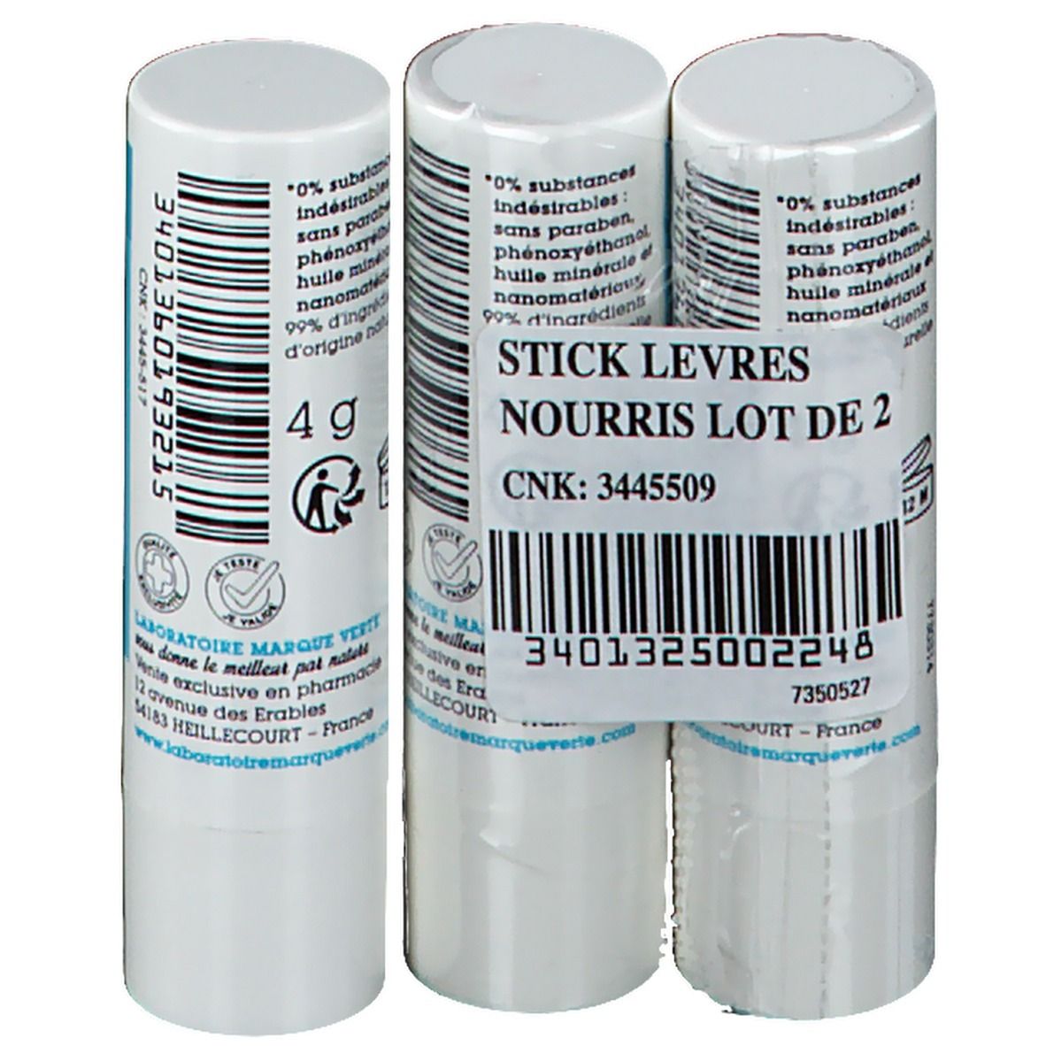 DermAsens Stick à Lèvres Nourrissant 2+1 GRATUIT