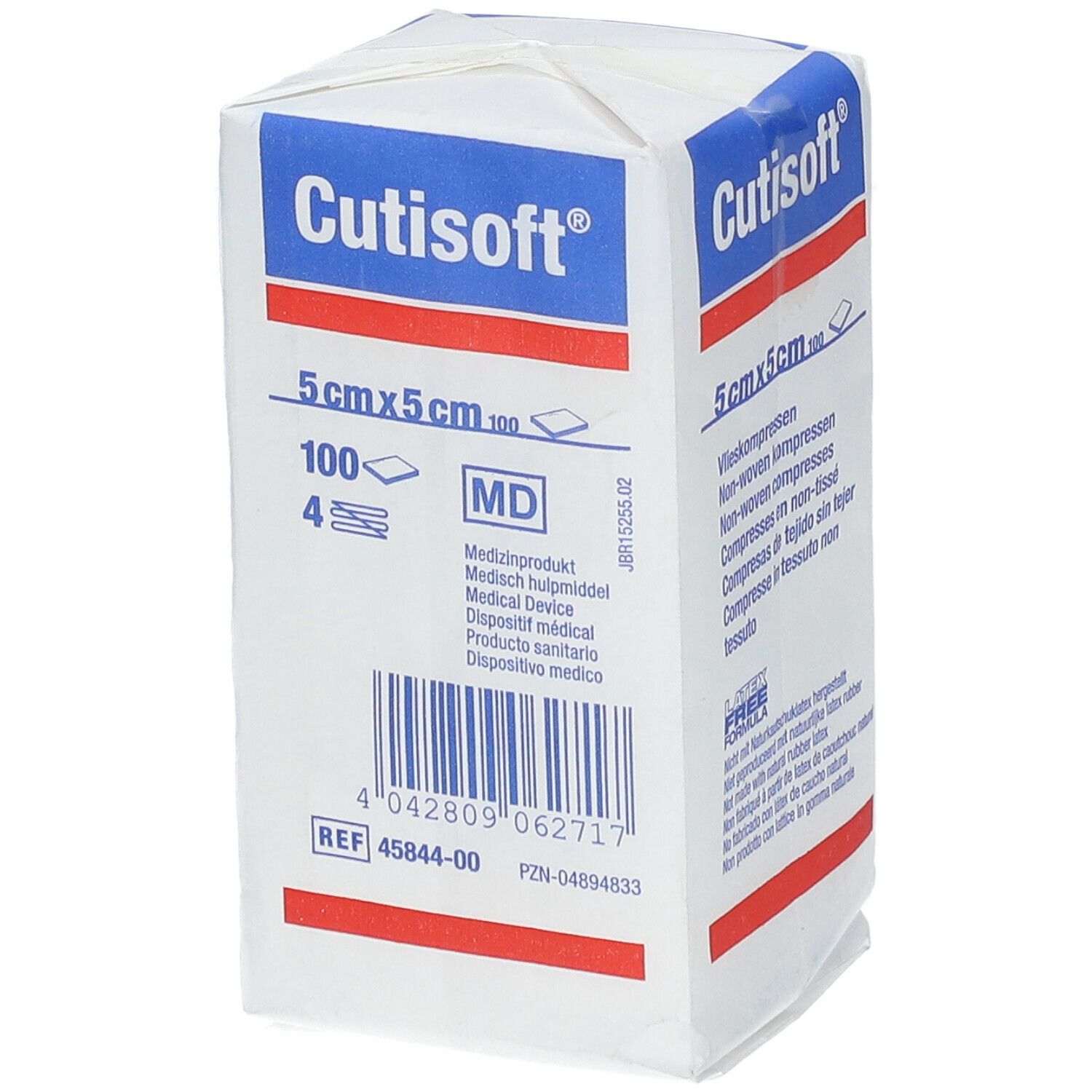 Cutisoft Compresses en Non-Tissé Non Stérile 5x5cm