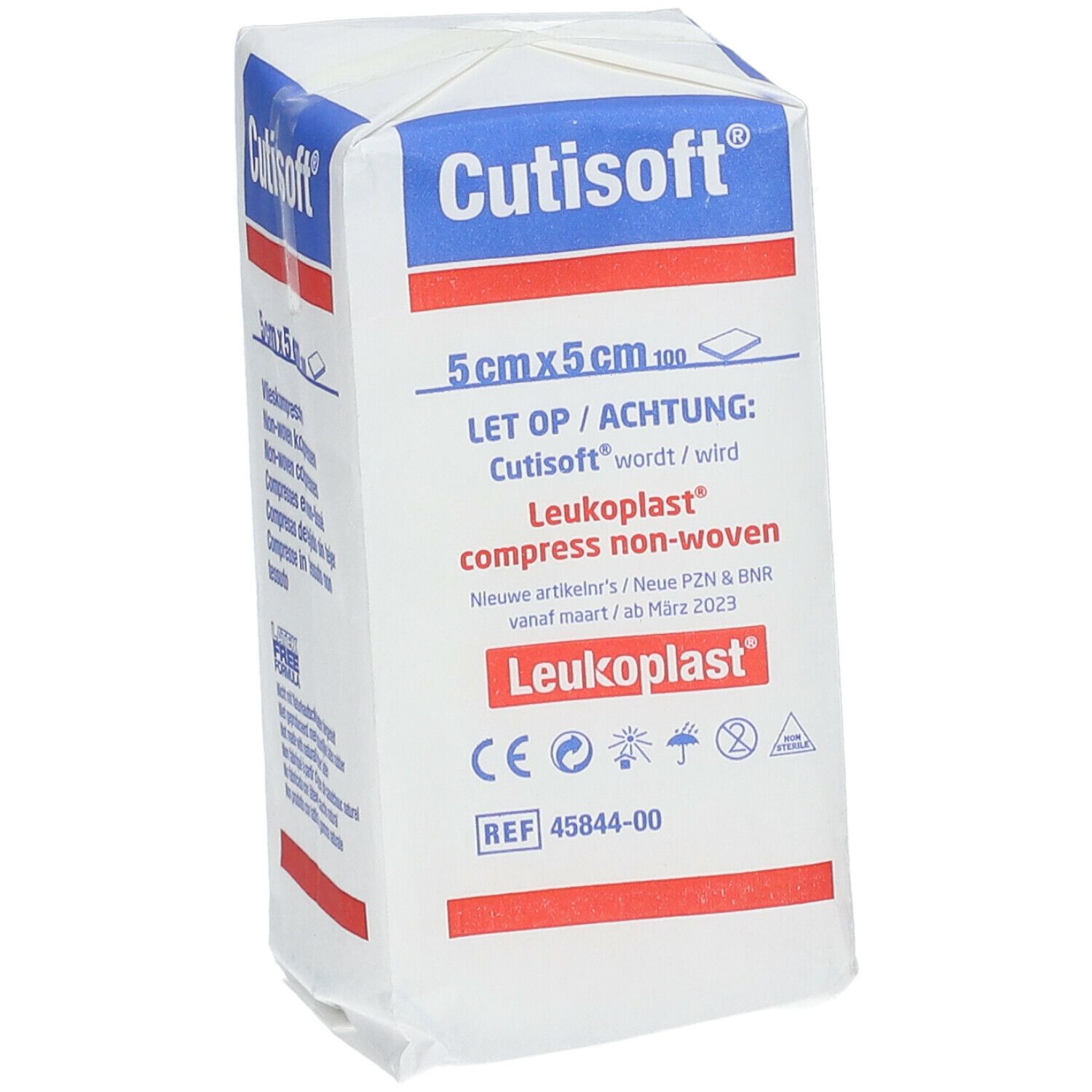 Cutisoft Compresses en Non-Tissé Non Stérile 5x5cm