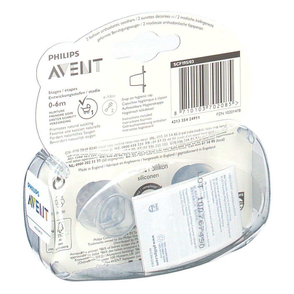 Avent Sucette Fashion Singe Fleur 0-6 Mois