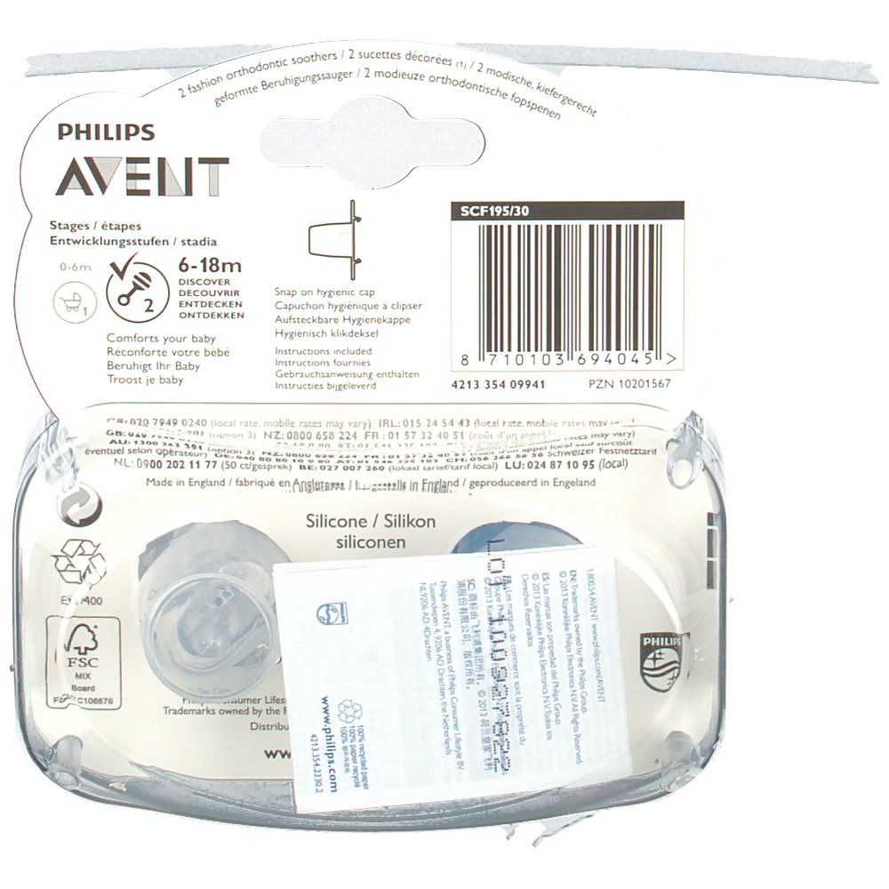 Avent Sucette Fashion Éléphant 6-18 Mois SCF195/30