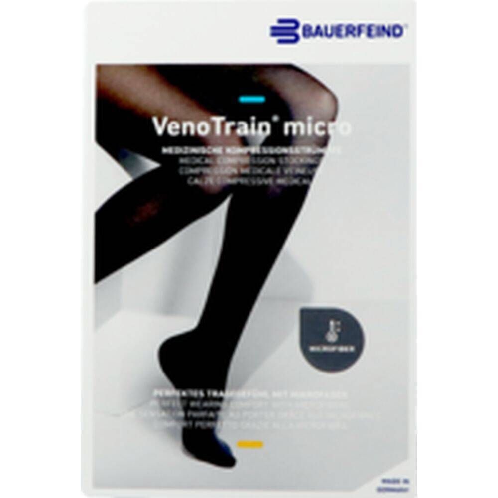 Bauerfeind® VenoTrain® Micro Ag C2 Normal Long Gesloten Teen Kant Caramel Medium