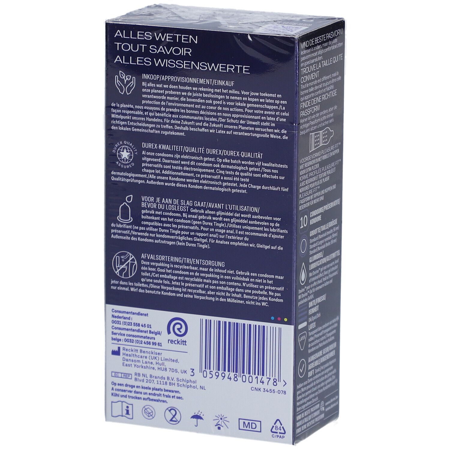 Préservatifs Durex Mutual Climax - Lot De 10, Pour Une Expérience à Deux