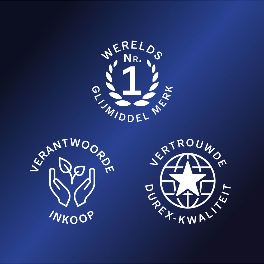 Durex Orgasm' Intense condooms. Blauwe verpakking. 10 stuks. Standaard.