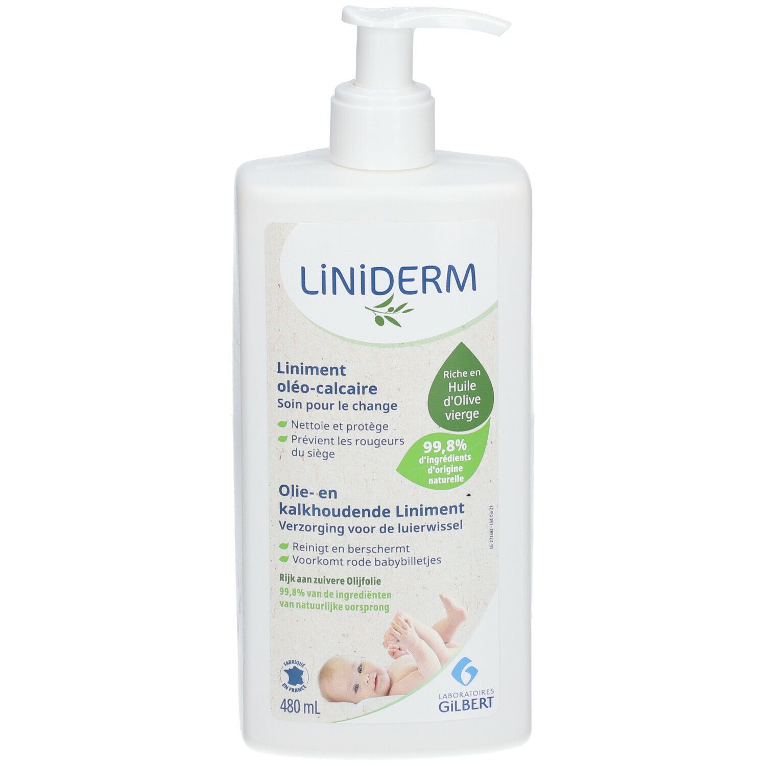 Liniderm Liniment Huile d'Olive Eau de Chaux