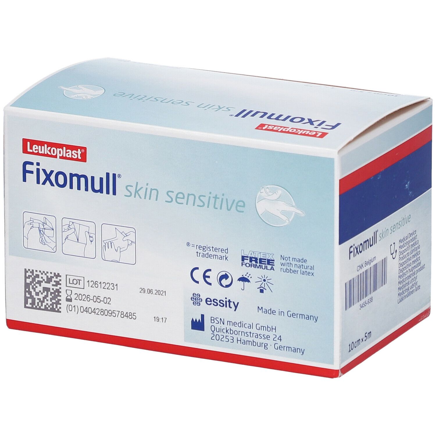 Leukoplast® Fixomull® Skin Sensitive 10cm x 5m 79965-02