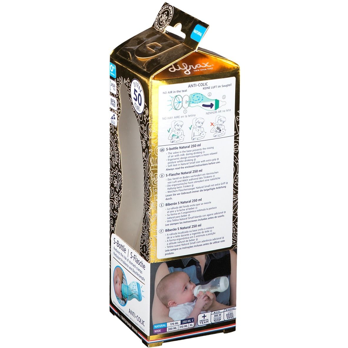 Difrax S-Fles Natural Gold