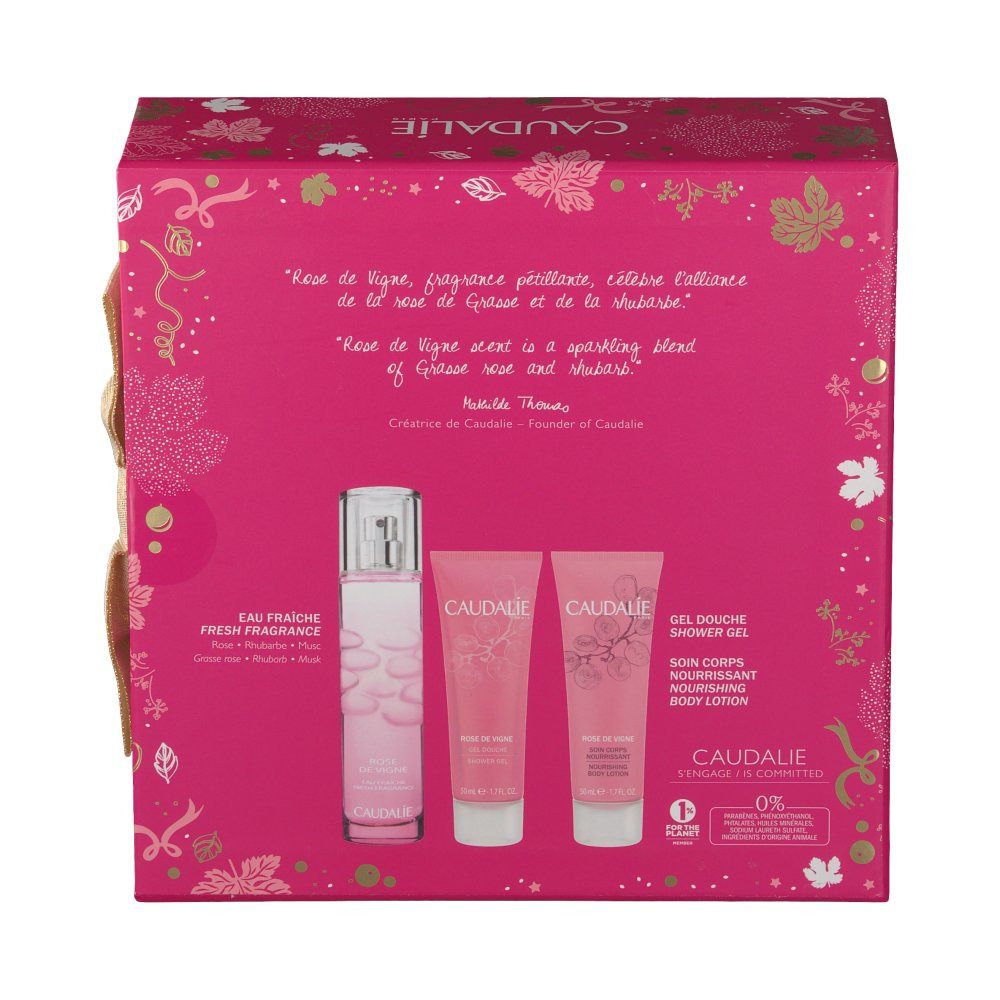 Caudalie Coffret Cadeau Rose Des Vignes