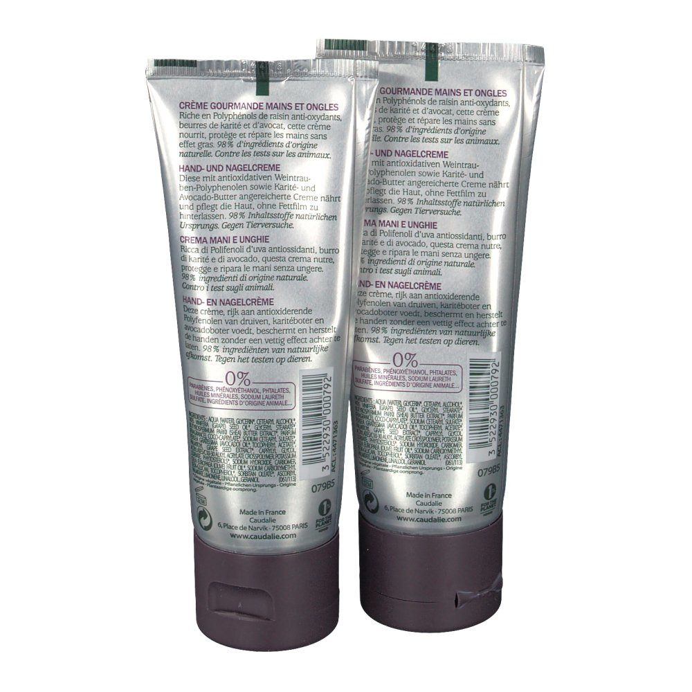 Caudalie Crème Gourmande Mains Et Ongles Duo