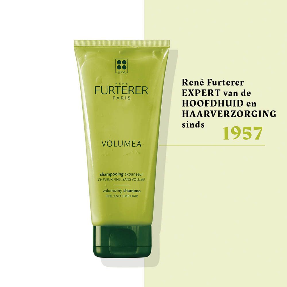Groene tube René Furterer volumizing shampoo voor fijn en futloos haar.