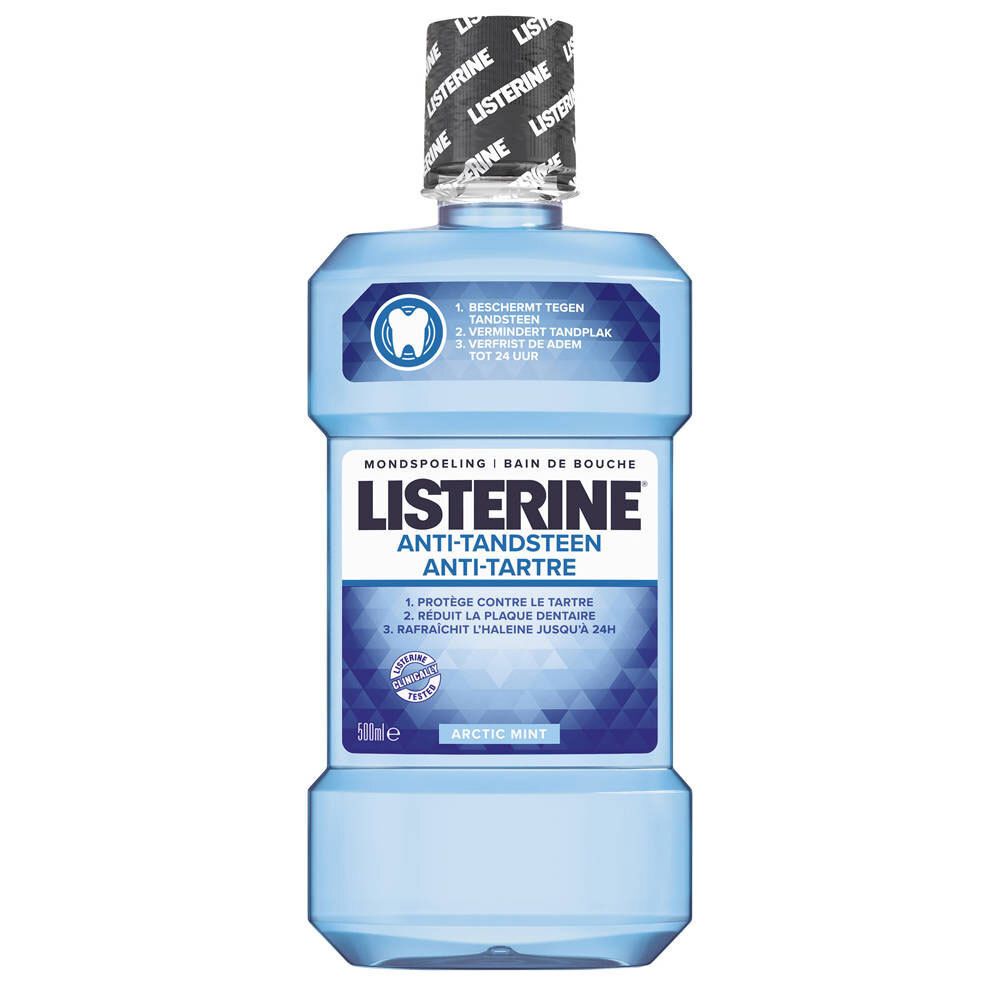 Listerine Eau Buccale Contrôle Tartre Actif Bleu