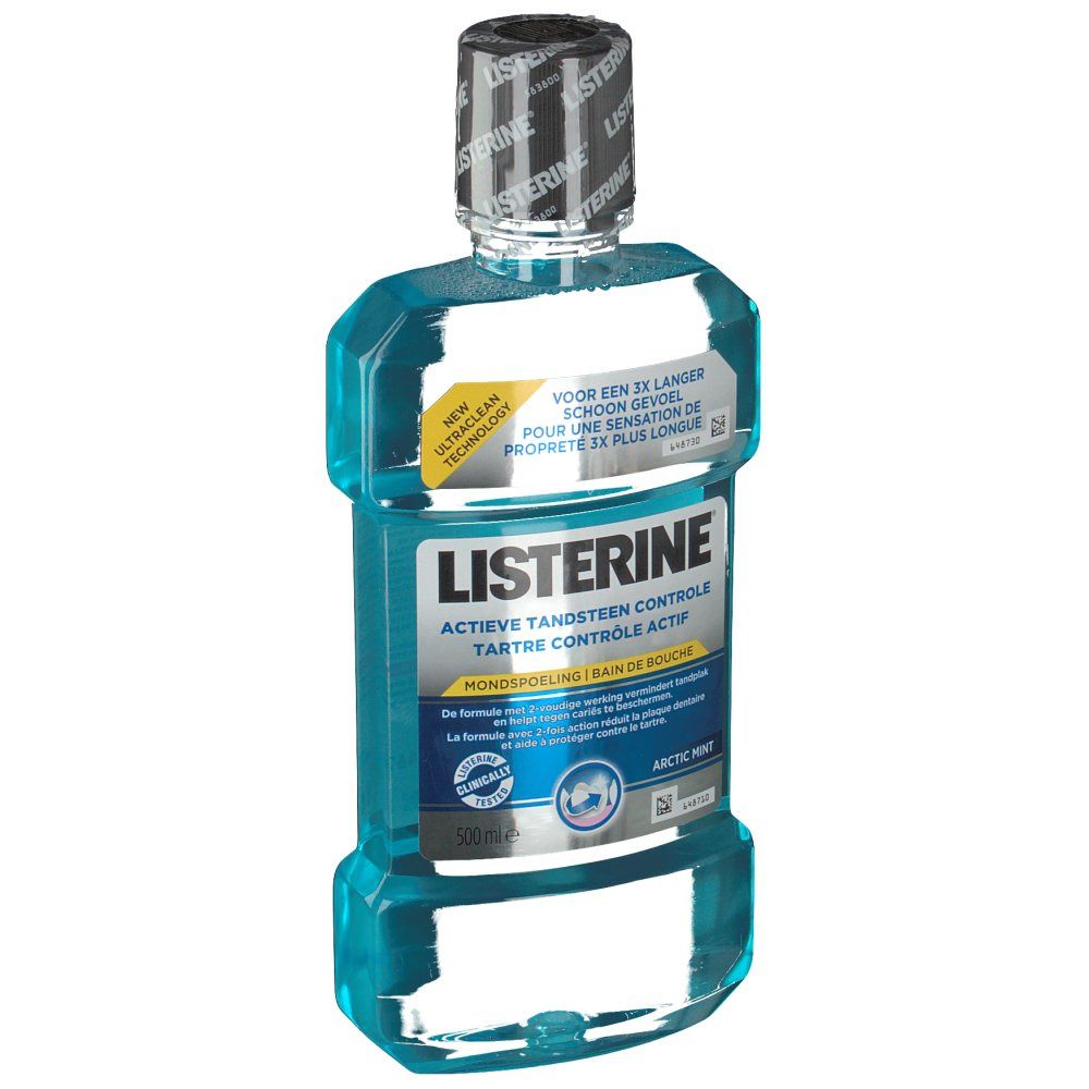 Listerine Eau Buccale Contrôle Tartre Actif Bleu