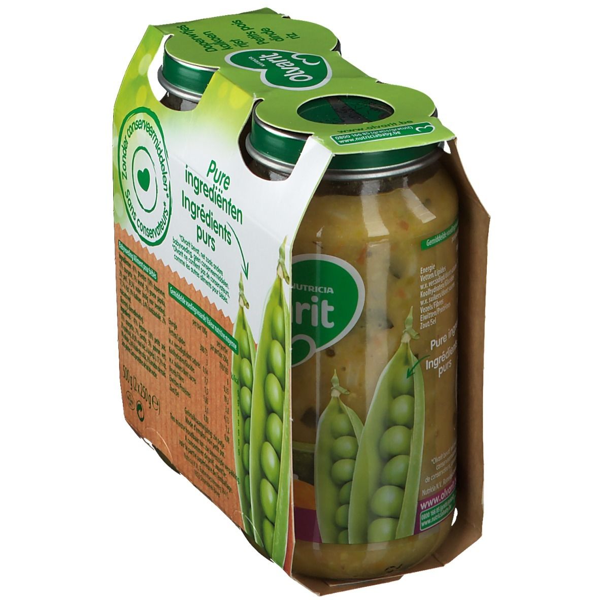 Olvarit Repas Petits Pois-Dinde-Riz 18 Mois