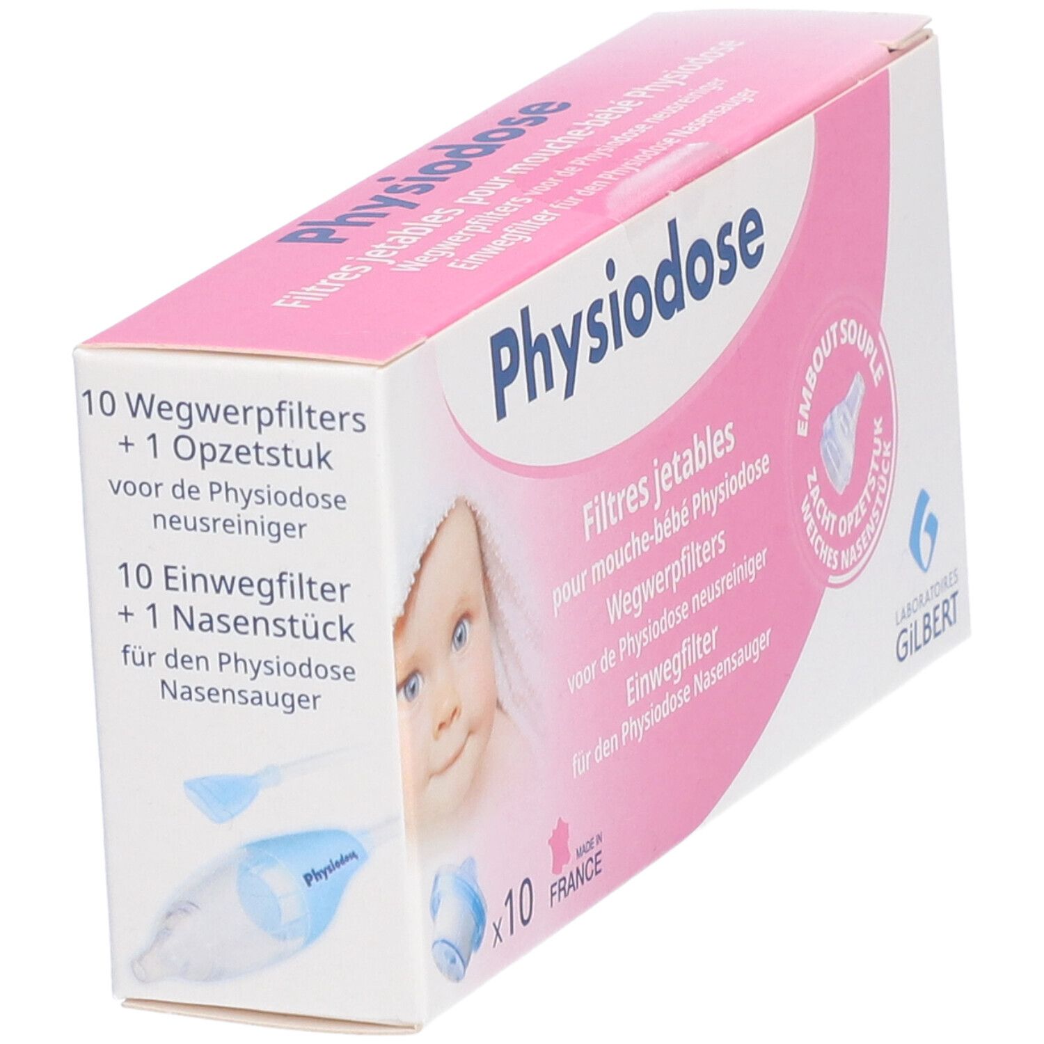 Physiodose Wegwerpfilters voor de Neusreiniger + 1 Zacht Opzetstuk GRATIS