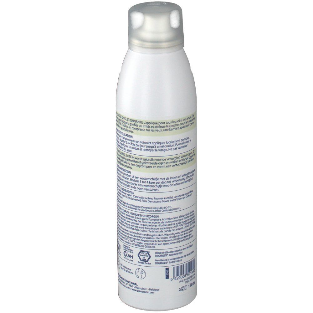Pranarom Hydrolat Lotion Décongestionnante Contour Des Yeux