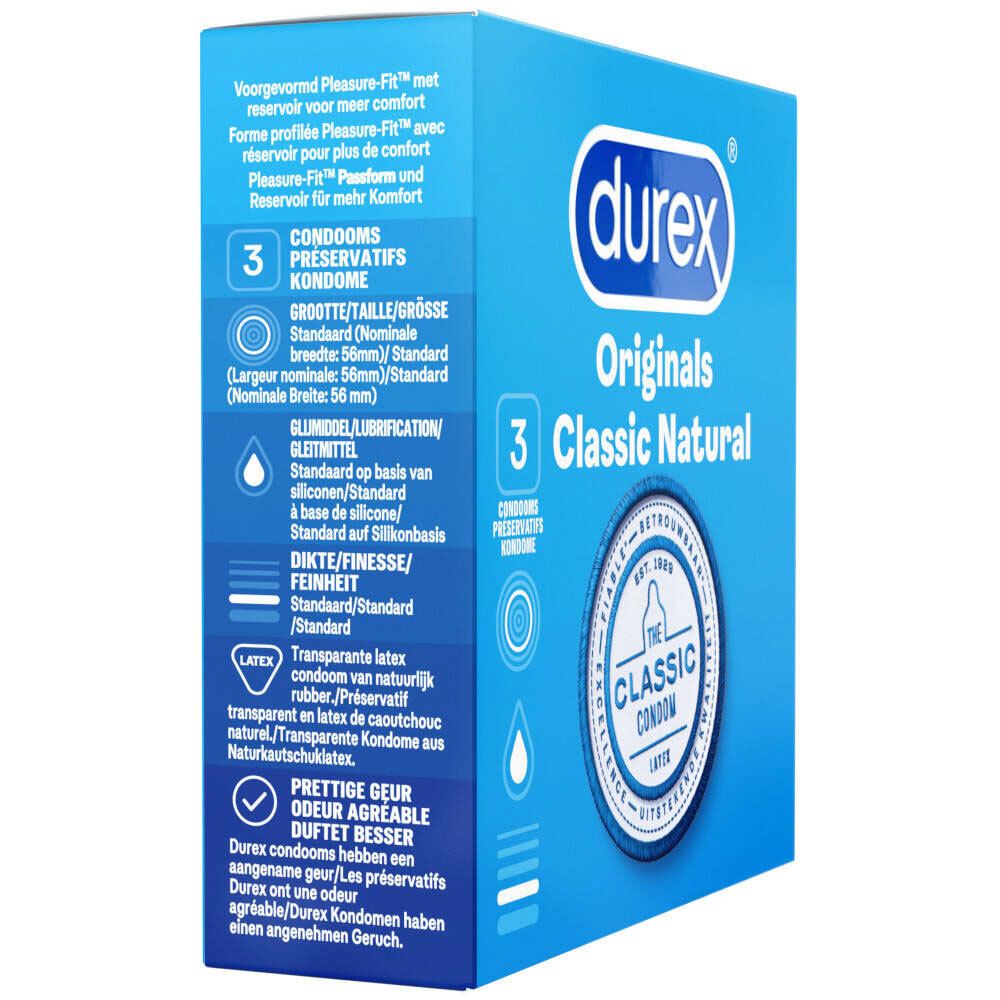 Durex Classic Natural Préservatifs