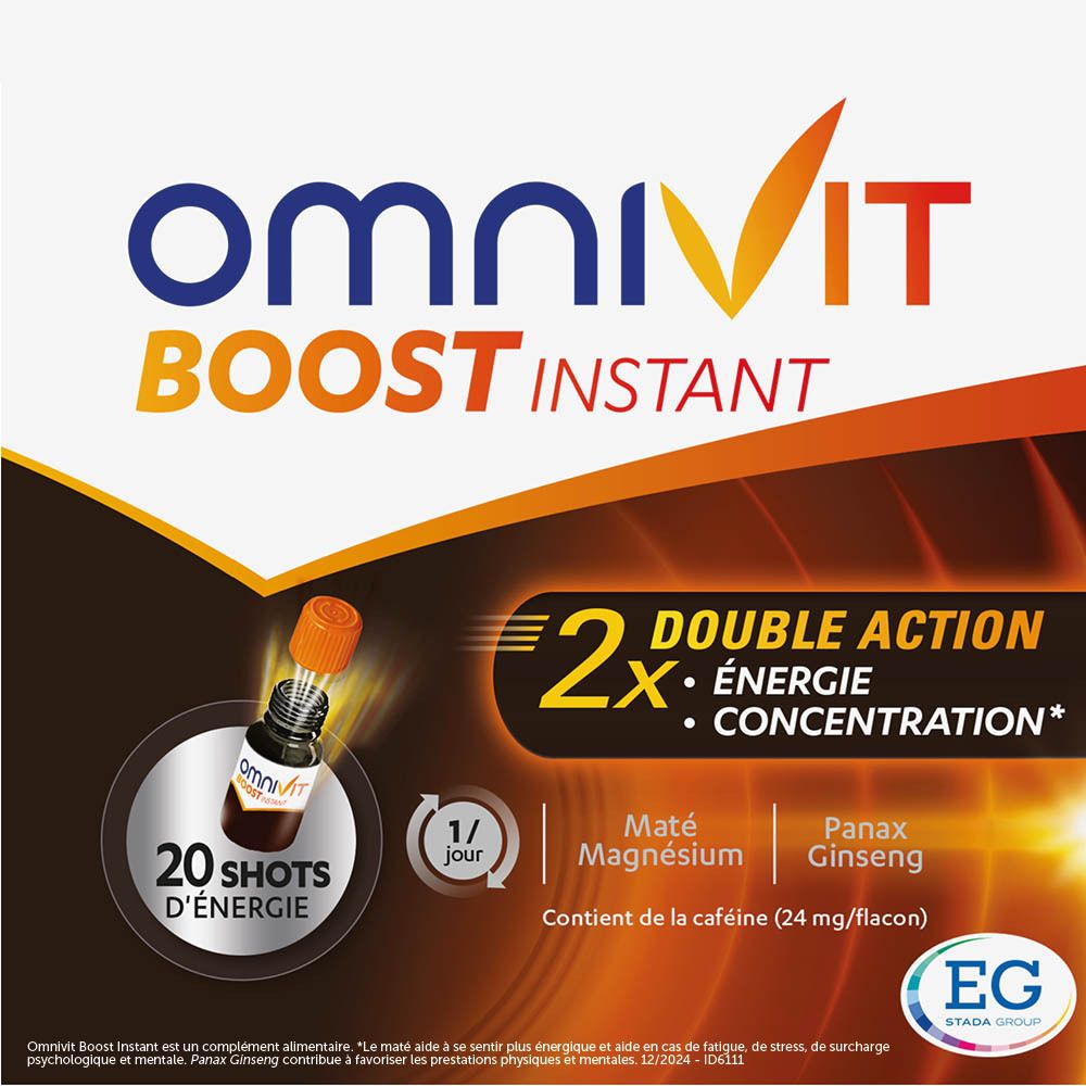 Omnivit Boost Instant | Énergie & Concentration