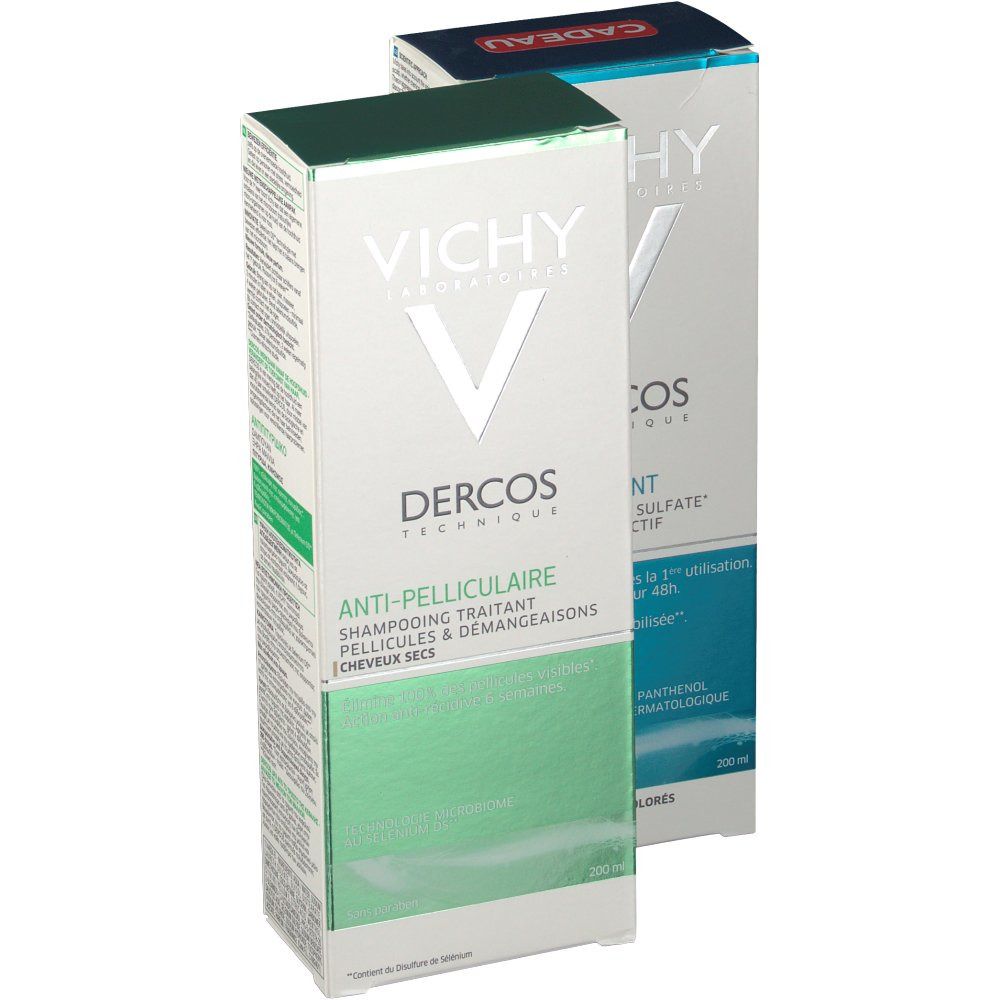 Vichy Dercos Anti-Roos Shampoo + Kalmerende Shampoo Droog Haar 1+1 GRATIS