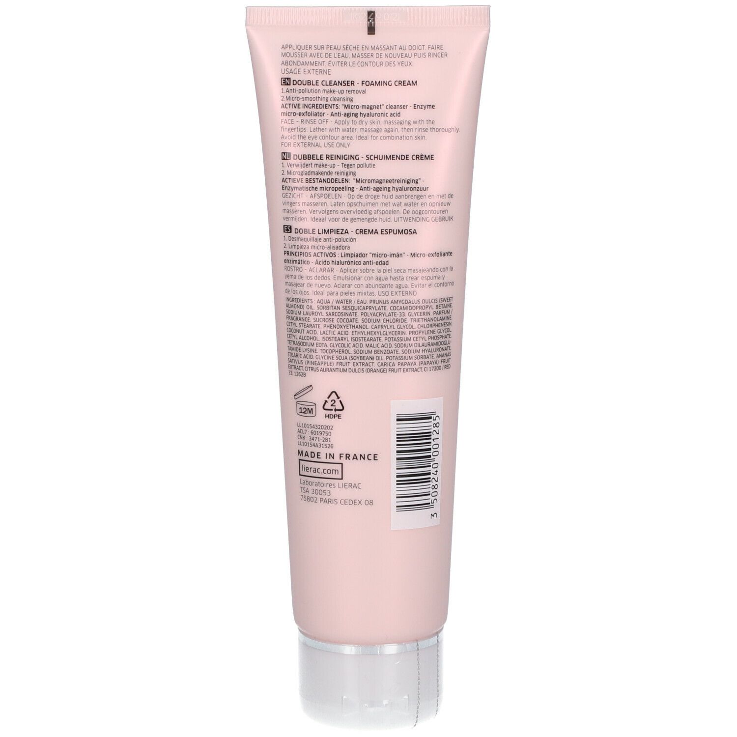 Lierac Crème Moussante Double Nettoyant