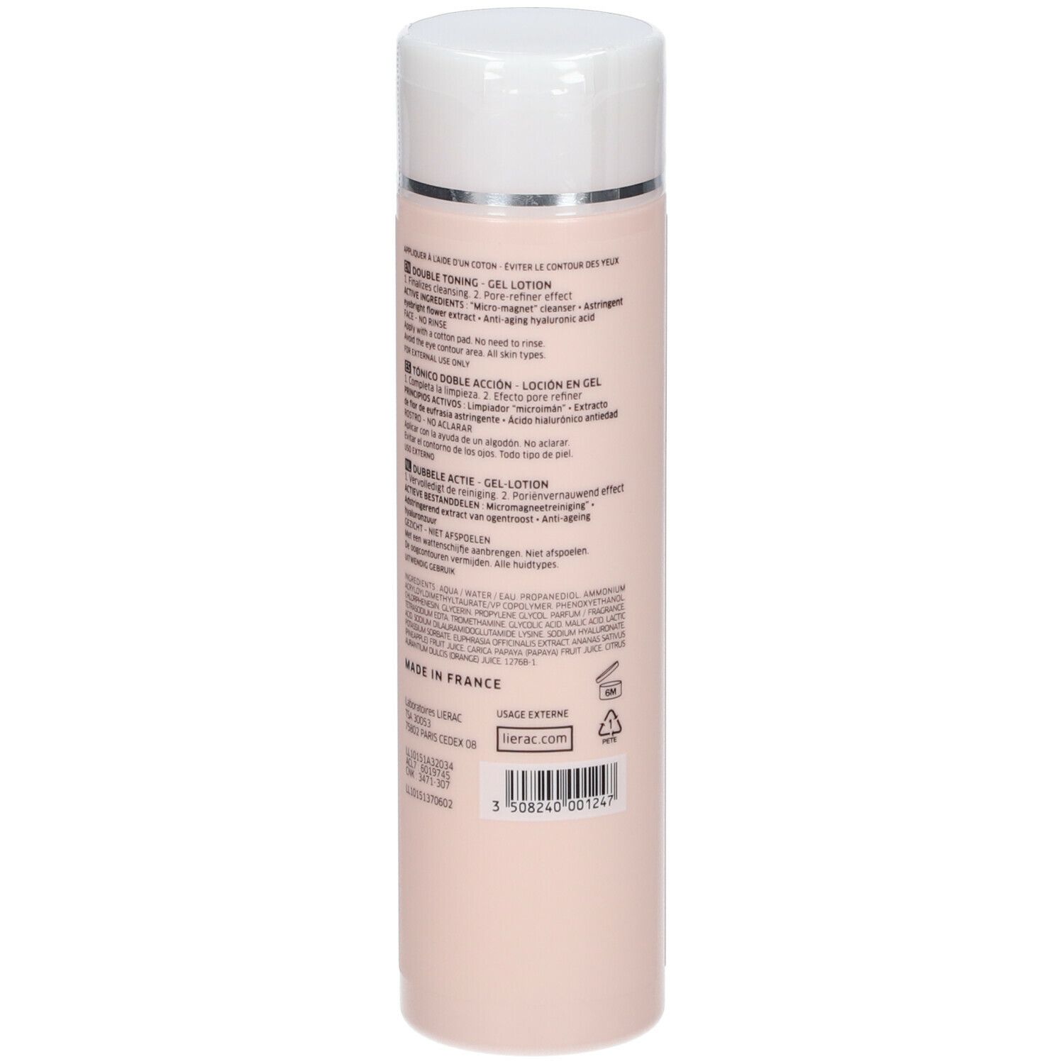 Lierac Dubbele Reiniging Lotion Gelbasis